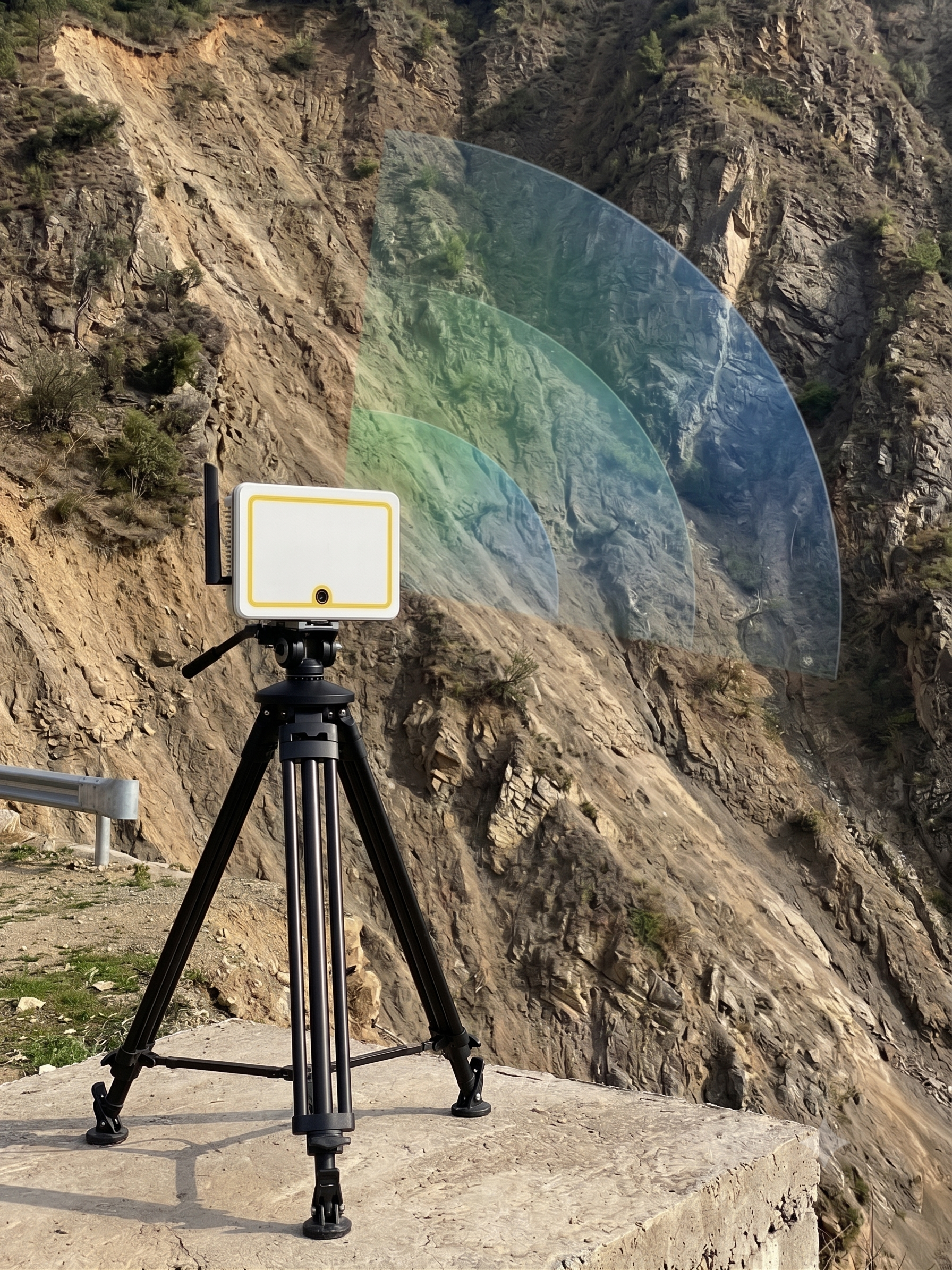 Slope monitoring radar deployment